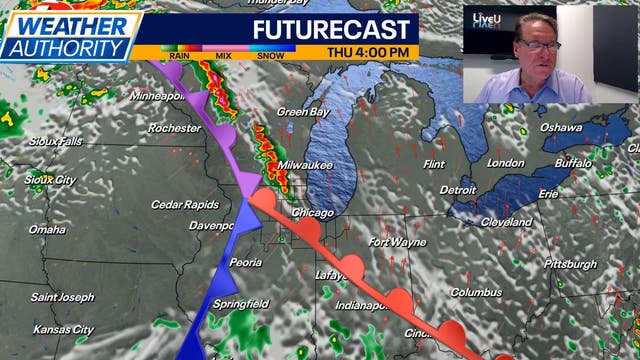 Chicago weather: Severe storms possible on Thursday as cold front approaches