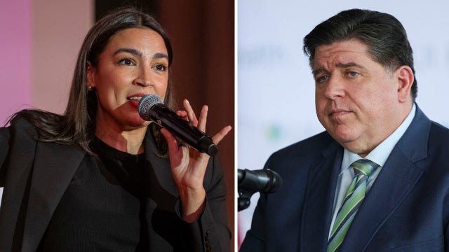 Pritzker and Ocasio-Cortez: A billionaire and a former bartender emerge as Trump resistance leaders