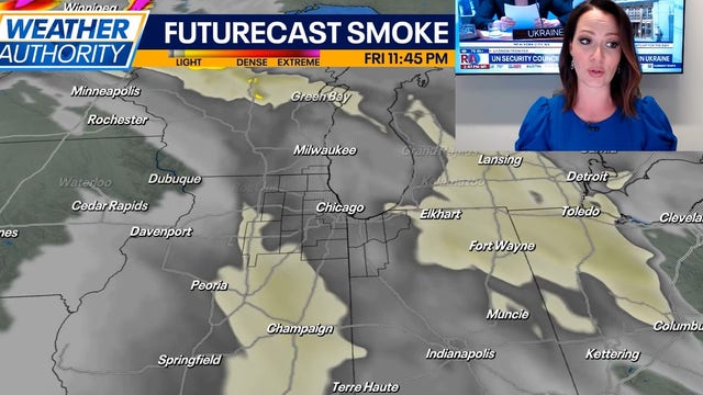 Chicago weather: Severe storms possible Friday, hazy skies expected from wildfire smoke