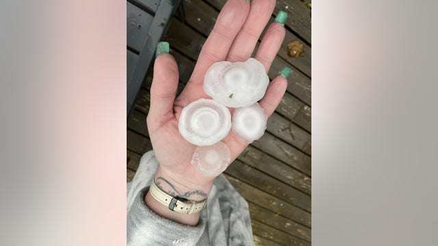 IN PHOTOS: Severe storms bring large hail, strong winds to Chicago area