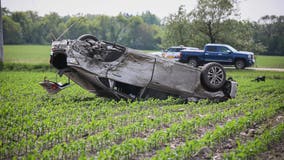 1 airlifted after McHenry County rollover crash, officials say
