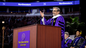 Steve Carell breaks out into dance during Northwestern University commencement speech