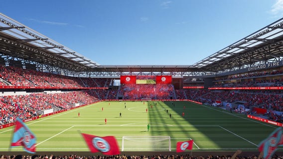 See the new renderings of Chicago Fire FC’s $650M South Loop stadium