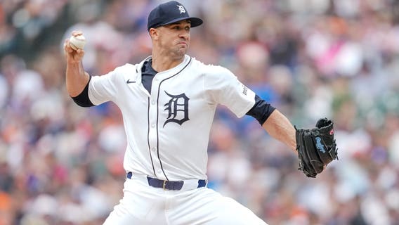 Flaherty fans 9 in 6 scoreless innings as Tigers beat Cubs 4-0 in matchup of AL-NL Central leaders
