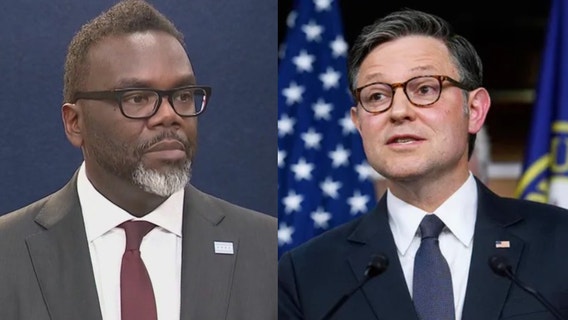 House Speaker Johnson says Chicago mayor is 'on the wrong side of the law'