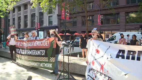 Anti-war protesters rally in Chicago after U.S.-Iran conflict