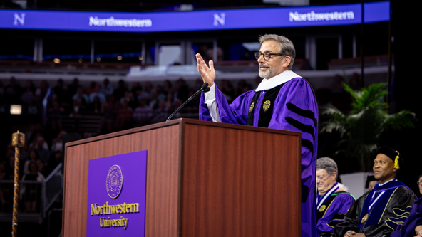 Steve Carell breaks out into dance during Northwestern University commencement speech
