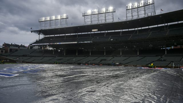 Brewers-Cubs game at Wrigley rained out and will be made up as part of a split DH on Aug. 18