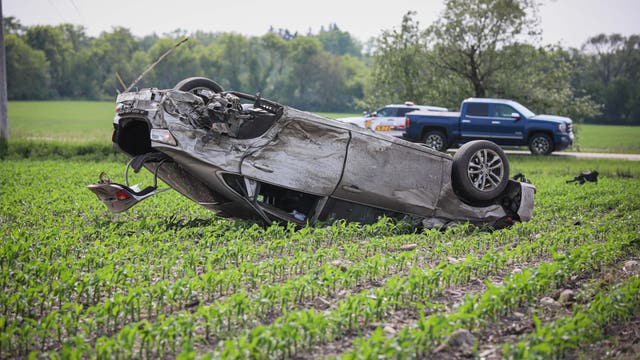 1 airlifted after McHenry County rollover crash, officials say
