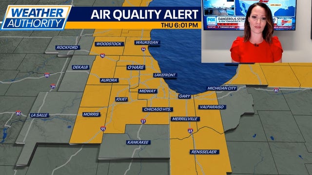 Chicago weather: Poor air quality is likely through Friday night