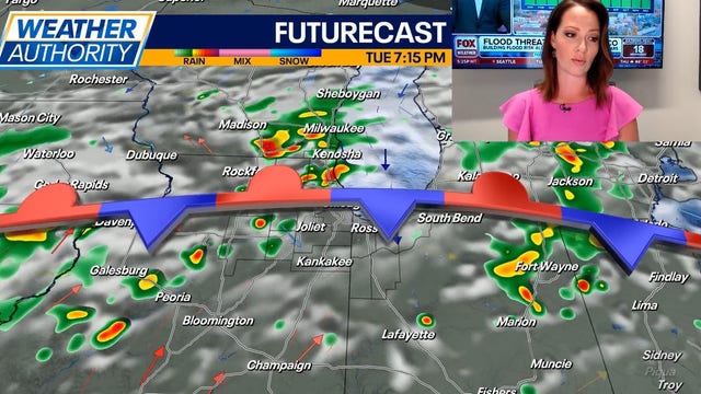 Chicago weather: On and off storm chances expected through the week