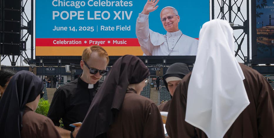 In White Sox stadium broadcast, Pope Leo XIV sends message of hope to Chicago and the US