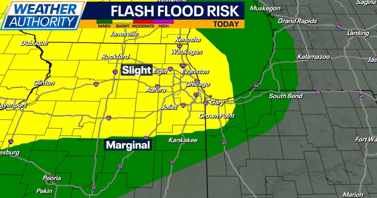 Chicago weather: Heavy rain, storms may lead to flash flooding Thursday ...