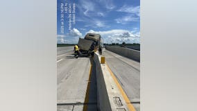 All lanes blocked on I-65 due to semi-truck rollover crash: Indiana State Police