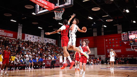 Noa Essengue got put on a poster, but the Chicago Bulls rookie is growing during Summer League