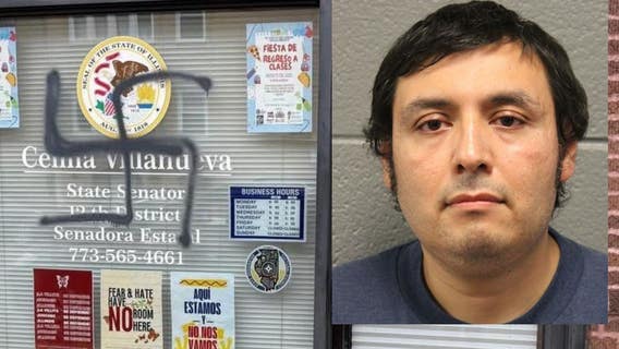 Chicago man charged with hate crimes after swastikas spray-painted on buildings, police say