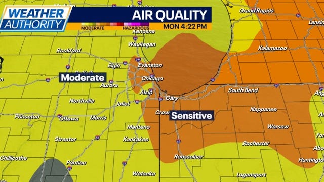 Air Quality Alert: What to know before heading outside in Chicago on Tuesday