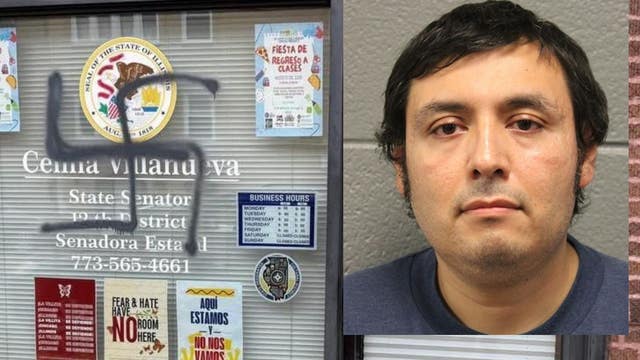 Chicago man charged with hate crimes after swastikas spray-painted on buildings, police say