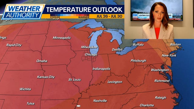 Chicago weather: Triple digit heat index values expected by midweek