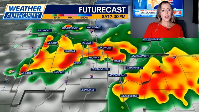 Chicago weather: Severe storm threat continues south of Chicago this evening