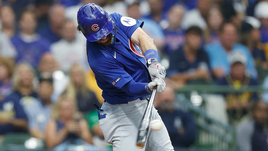 Cubs beat Brewers 10-3 to avoid sweep off Busch HR, Ballestero’s 3-run double