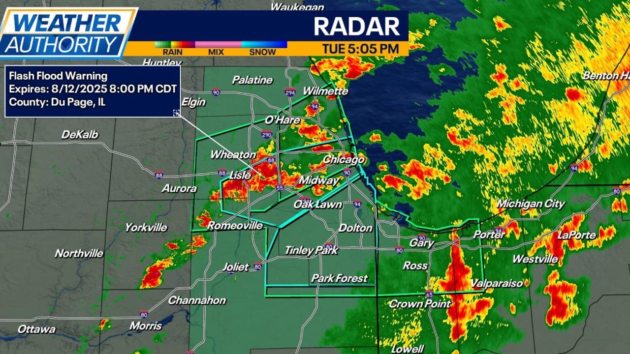 Chicago weather: Flash floods threaten as storms reach the area
