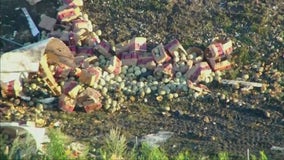 Illinois I-80 semi crash spills 42,000 pounds of produce, police say