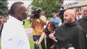 Johnson meets with Chicago residents after more heavy rainfall, flooding