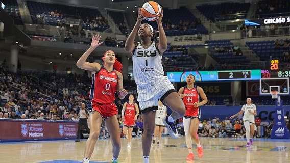 Williams and Cardoso have double-doubles, Sky beat Mystics 78-64 to snap 8-game skid