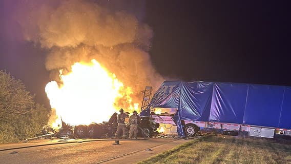 Deadly crash involving 3 semis reported on I-65 in NW Indiana