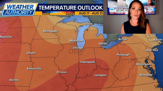 Chicago weather: Brief midweek cool-down before 90s return late this week