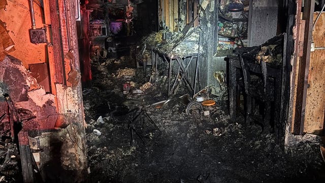 Firefighter injured in blaze that destroyed Indiana home, officials say