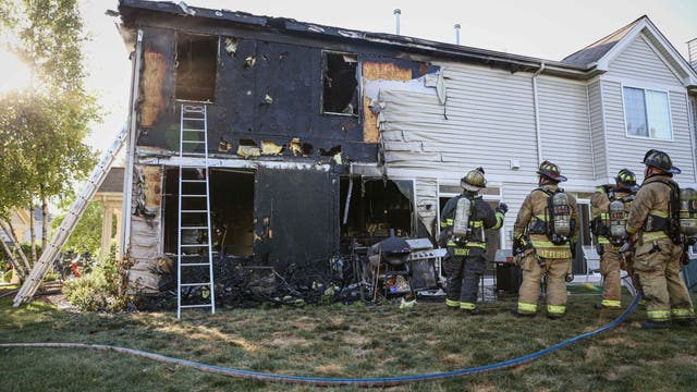 Lake in the Hills fire displaces family, injures one and damages neighboring home