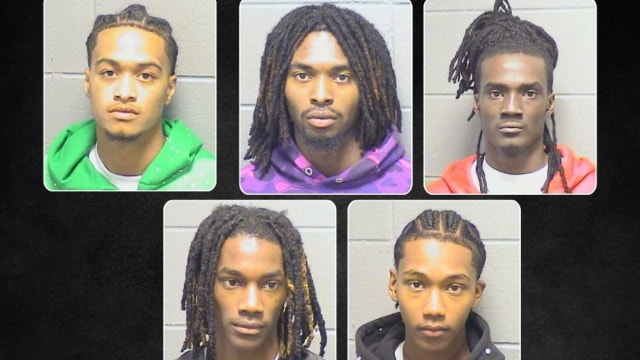 5 men charged after guns and weed recovered in River North traffic stop, sheriff says