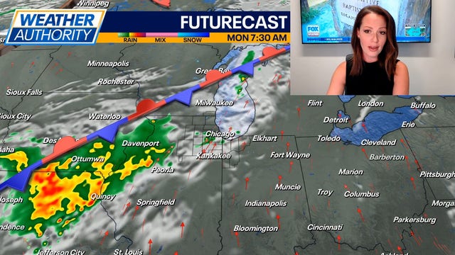 Chicago weather: Storms to start the week, with calmer weather settling in for the latter half