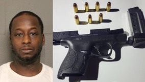 Cook County police: Loaded gun found in Chicago felon's car