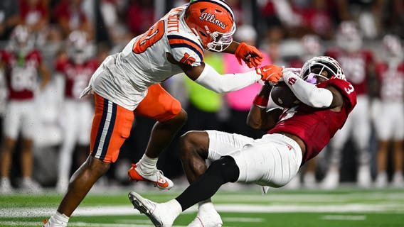 No. 19 Indiana takes control quickly and overwhelms No. 9 Illinois in 63-10 victory