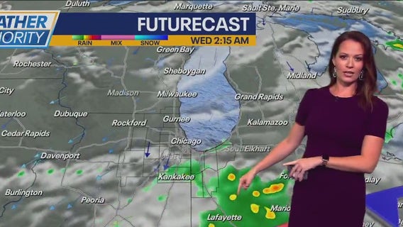 Chicago weather: Another round of showers, storms possible tonight