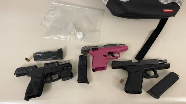 Two stolen guns, cocaine seized during Aurora traffic stop
