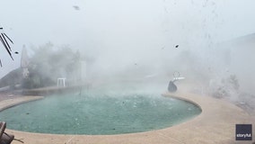 Powerful storm rips through Arizona backyard