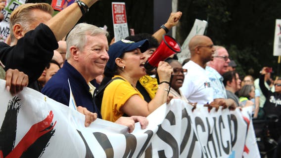 PHOTOS: ‘No Kings’ protesters pack Grant Park to protest against Trump administration