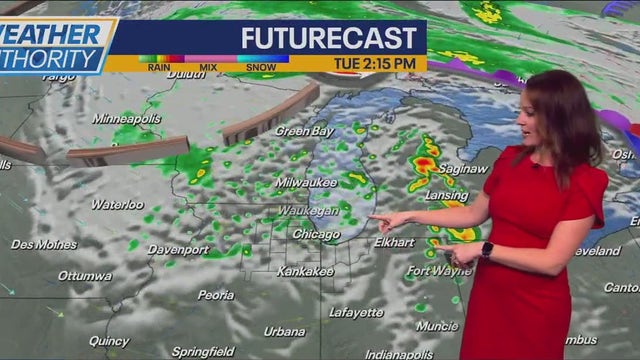 Chicago weather: Cold front sweeps in tonight, more rain for Tuesday