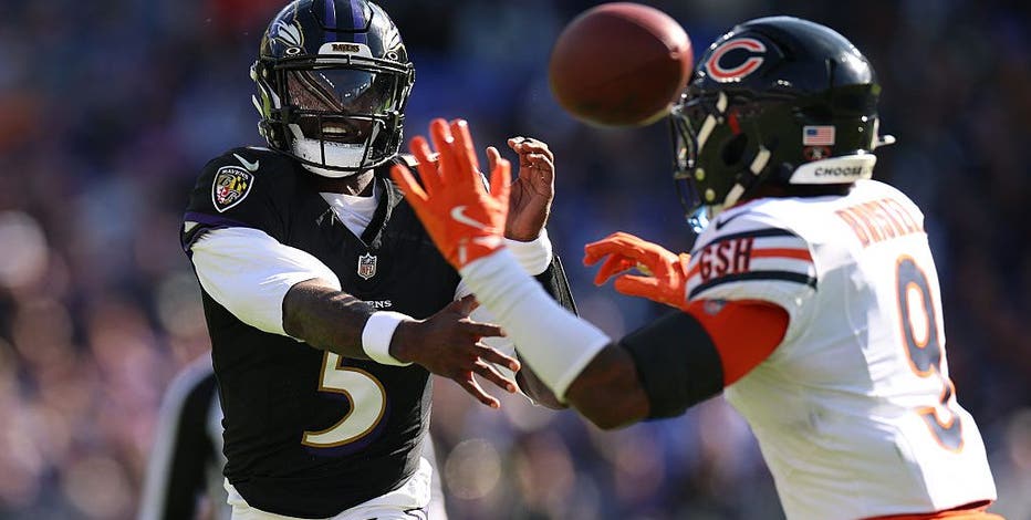 Grading the Chicago Bears on another inconsistent day in a loss to Baltimore