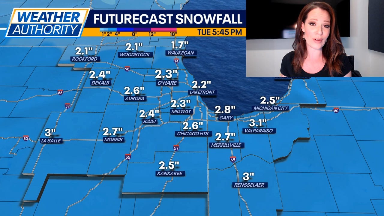 Chicago weather: Another round of accumulating snow arrives Monday