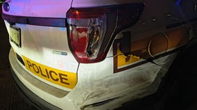 Illinois State Police car struck by hit-and-run driver on I-94