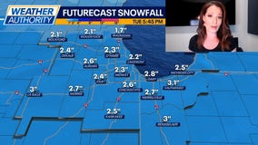 Chicago weather: Another round of accumulating snow arrives Monday