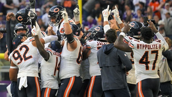 The Chicago Bears are the top seed in the NFC after Carolina upsets the Rams