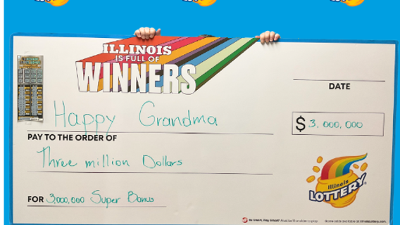 Illinois grandma’s lucky lottery ticket turns into $3 million payday