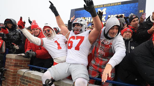 No. 1 Ohio State beats No. 15 Michigan 27-9, sets up game with No. 2 Indiana for B10 title