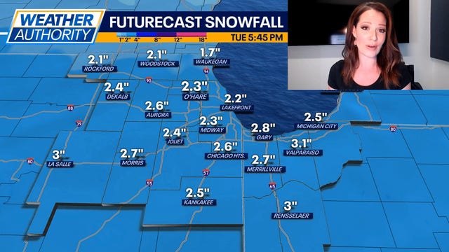 Chicago weather: Another round of accumulating snow arrives Monday